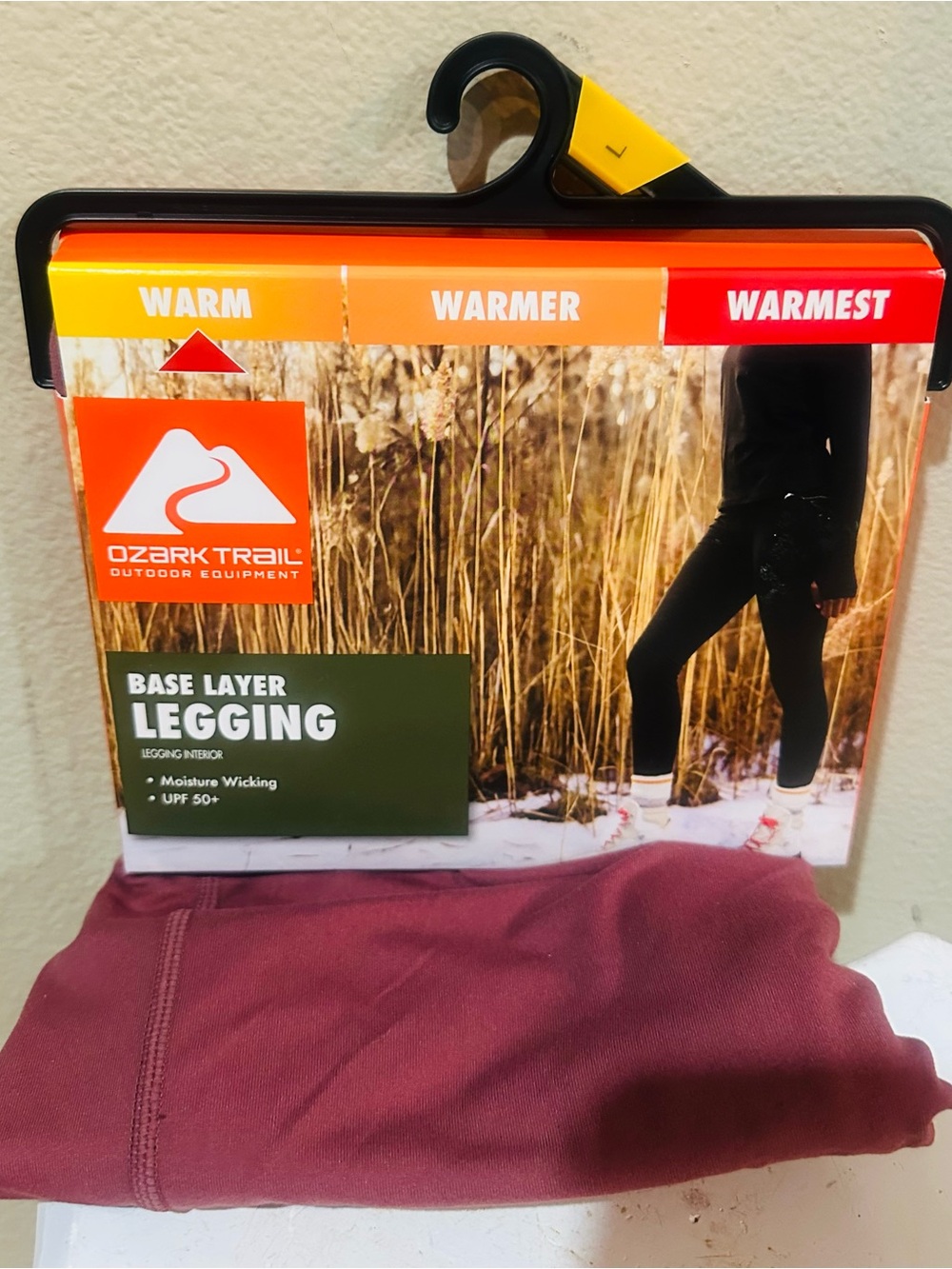 Ozark Trail Women's Maroon Active Leggings